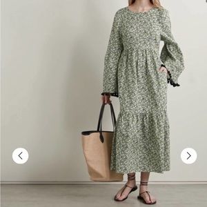 MARYSIA Garden tiered tasseled floral dress - Doen / Christy Dawn style